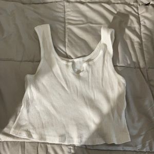Small, White Crop Top